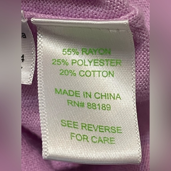 Lilly Pulitzer Kaitlin Cardigan Sweater Lilac Lavender Purple Button Down V Neck - Picture 8 of 8